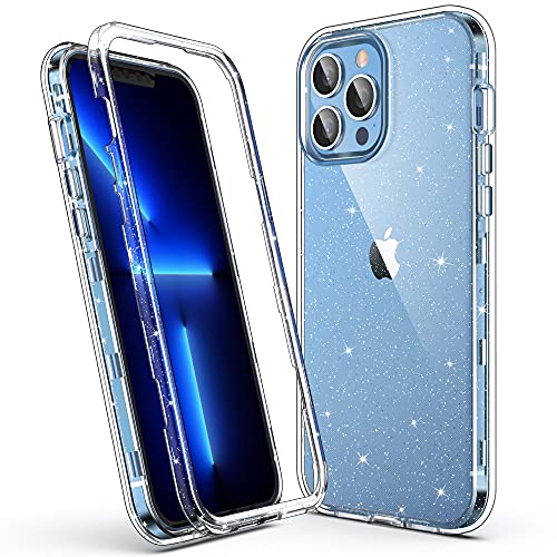 ULAK Compatible with iPhone 13 Pro Case Clear Shockproof Soft TPU Back Cover  Hard PC Bumper Hybrid Protective Phone Case Designed for iPhone 13 Pro 61 inch 2021 Blue