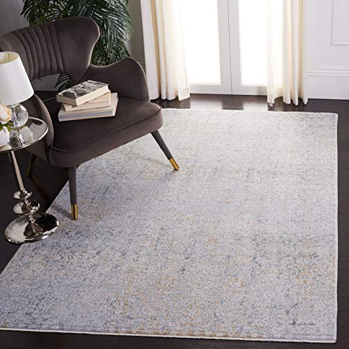 SAFAVIEH Sequoia Collection 2392 x 939 BlueOrange SEQ154M Machine Washable Modern Contemporary Boho Abstract Runner Rug