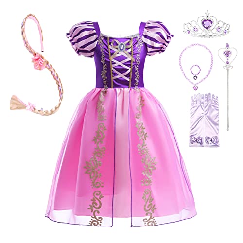 Dressy Daisy Princess Costume Halloween Birthday Fancy Party Dress Up Pageant Gown for Girls