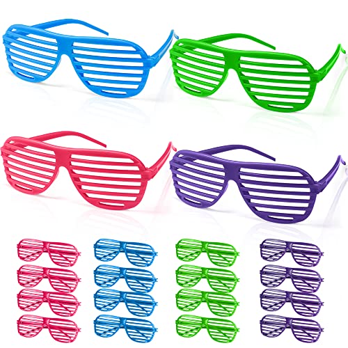 These neoncolored shutter sunglasses from Novelty Place come in a rainbow of four different hues and come in a pack of twelve