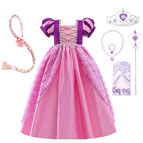 Dressy Daisy Princess Costume Halloween Birthday Fancy Party Dress Up Pageant Gown for Girls