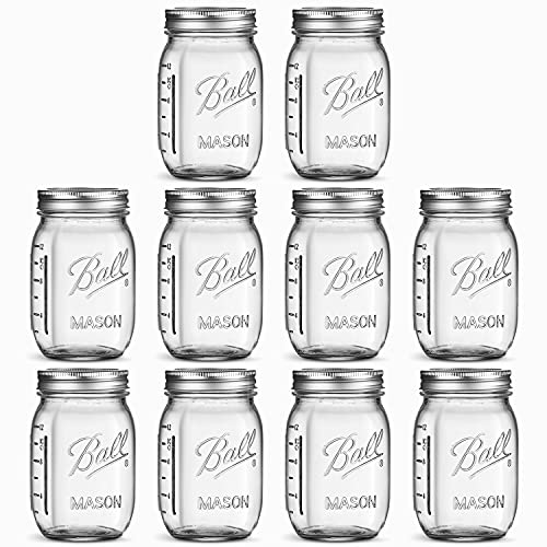 Regular Mouth Mason Jars 16 oz 5 Pack With mason jar lids and Bands mason jars 16 oz  For Canning Fermenting Pickling Jar Decor  MicrowaveFreezeDishwasher Safe  SEWANTA Jar Opener