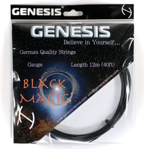 40 Feet of 17Gauge Black Magic Tennis Racket String from Genesis