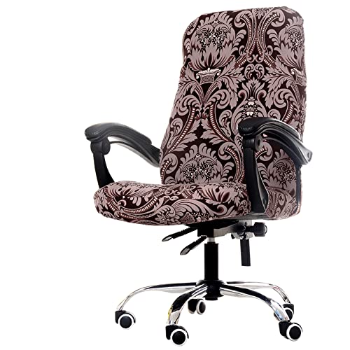 WOMACO Printed Office Chair Covers Stretch Computer Chair Cover Universal Boss Chair Covers Modern Simplism Style High Back Chair Slipcover  A1 Large