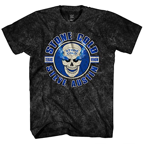 WWE Mens Stone Cold Shirt  Stone Cold Steve Austin  World Wrestling Champion Tie Dye TShirt