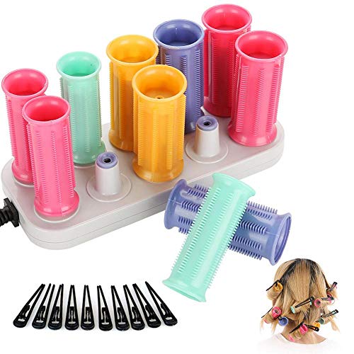 Electric Heated Rollers Electric Curling Roll Hair Tube with Hair Clip Heated Curler Hair Styling Tool For Short and Long Hair