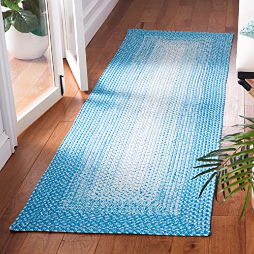 SAFAVIEH Braided Collection 539 x 839 Oval BRA220F Handmade Farmhouse Entryway Foyer Living Room Bedroom Kitchen Area Rug