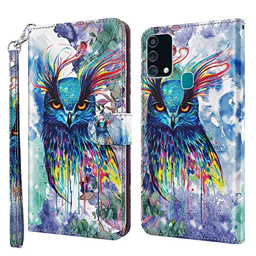 ALILANG Phone Case for Samsung Galaxy A32 5G Case Premium Flip Magnetic Closure Stand Function Card Holder PU Leather Cover for Galaxy A32 5G Wallet CaseBlue Butterfly