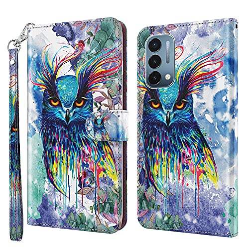 ALILANG Phone Case for OnePlus Nord N200 5G Case Premium Flip Magnetic Closure Stand Function Card Holder PU Leather Cover for 1 Nord N200 5G Wallet CaseBlue Butterfly