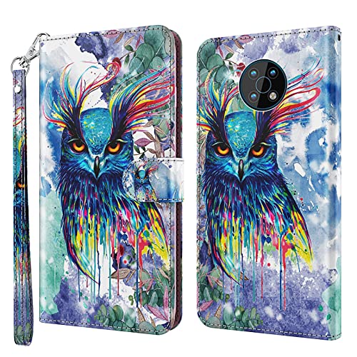 ALILANG Phone Case for Nokia G50 Case Premium Flip Magnetic Closure Stand Function Card Holder PU Leather Cover for Nokia G50 Wallet CaseBlue Butterfly