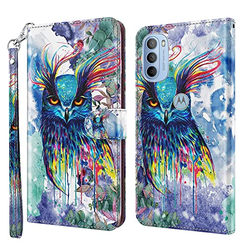 ALILANG Phone Case for Motorola Moto G31 Case Moto G41 Case Premium Flip Magnetic Closure Stand Function Card Holder PU Leather Cover for Moto G31 Wallet CaseBlue Butterfly