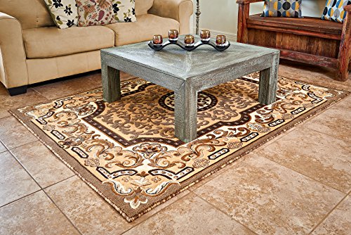 Cosy House Collection Runner Rugs for Hallway Entryway Kitchen Bathroom  Traditional Oriental Style Home Decor  Resists Stains Soil Fading  Freying  239 X 739 Kingdom Ivory